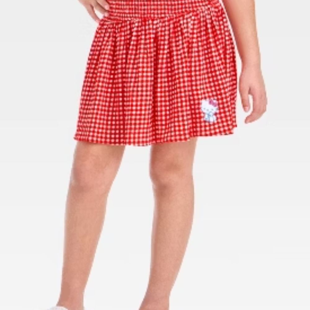 Hello Kitty Red Checkered Skirt